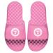 Women's ISlide Pink Texas Rangers Primary Logo Slide Sandals