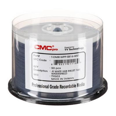 CMC Pro 4.7GB DVD-R Print Plus 16x Discs (50-Pack) TDMR-WPP-SB16-WS