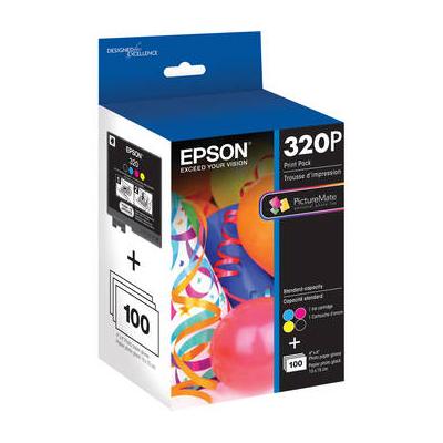 Epson 320 Standard-Capacity Color Ink Cartridge Print Pack T320P