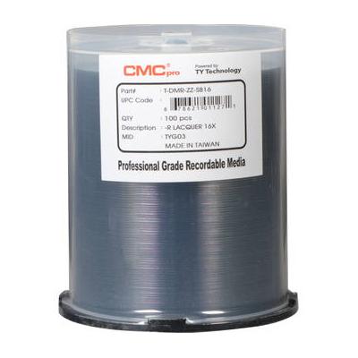 CMC Pro DVD-R 4.7GB 16x Shiny Silver Lacquer Discs (100-Pack) TDMR-ZZ-SB16
