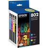 Epson 802 DURABrite Ultra Standard-Capacity Ink Cartridge Multi Pack T802120-BCS