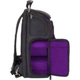 USA GEAR S17 DSLR Camera Backpack (Black/Purple Interior) GRSLS17100PREW