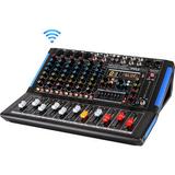 Pyle Pro 8-Channel Bluetooth Studio Mixer and DJ Controller Audio Mixing Console Sys PMXU88BT