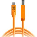 Tether Tools TetherPro USB Type-C Male to USB 3.0 Type-B Male Cable (15', Orange) CUC3415-ORG