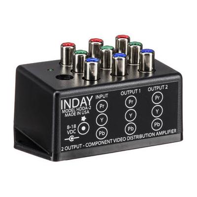 Inday HDDA-2 HDTV 1 x 2 YPbPr Component Video Distribution Amplifier HDDA-2