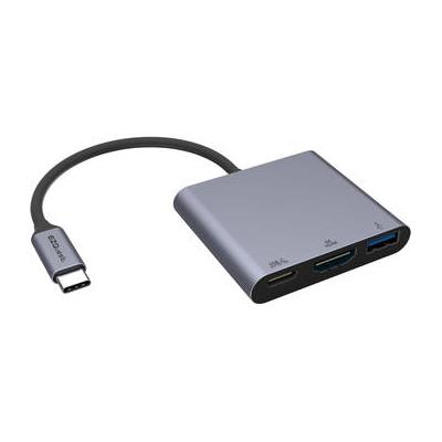 EZQuest 3-Port USB Type-C Multimedia Adapter with Charging X40018