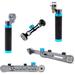 Kondor Blue Rosette Arms, Grips, and 15mm Rod Block Bundle (Space Gray) KB_ROSETTE_BUNDLE