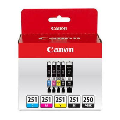 Canon PGI-250 & CLI-251 5-Cartridge Value Pack 649...