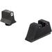 Trijicon Glock Suppressor Night Sight Set with Green Lamp (White/Black) GL201-C-600658