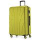 suitline - großer Hartschalen-Koffer Koffer Trolley Rollkoffer XL Reisekoffer, TSA, 76 cm, ca. 96-110 Liter, 100% ABS Matt, Farn