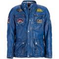 HolyFreedom Quattro Giacca in pelle moto, blu, dimensione S