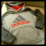 Adidas Shirts & Tops | Adidas Boy's Fusion Raglan Hoodie | Color: Gray/Red | Size: 5b