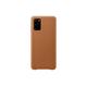 Samsung Leather Smartphone Cover EF-VG985 für Galaxy S20+ | S20+ 5G Handy-Hülle, echtes Leder, Schutz Case, stoßfest, premium, braun