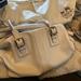 Coach Bags | Authentic White Coach Purse With Silk Dust Bag | Color: Purple/White | Size: Os