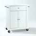 Compact Granite Top Kitchen Cart White/White - Crosley KF30020EWH