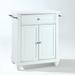 Cambridge Granite Top Portable Kitchen Island/Cart White/White - Crosley KF30020DWH