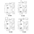 Serrure monopoint en applique pêne dormant 1/2 tour 2 clés gauche - JPM - 446000-02-2Y