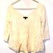 American Eagle Outfitters Tops | American Eagle Outfitters Flowy Lace Top Size S/P | Color: Cream | Size: Sp