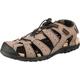 Geox Herren Uomo Sandal Strada B Sandalen,Taupe Black,40 EU