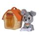 Simba 6315876451 - Disney Strolch mit Hundehütte, 20cm Plüschtier, Kuscheltier, ab den ersten Lebensmonaten