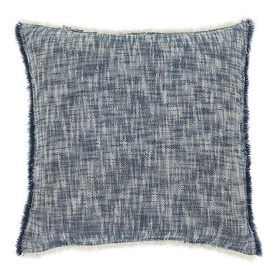 Grayton Slubby Fringed Pillow Cover - Indigo 22