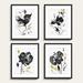 Noir Blooms Art - Print I, 23" x 18" - Ballard Designs 23" x 18" - Ballard Designs