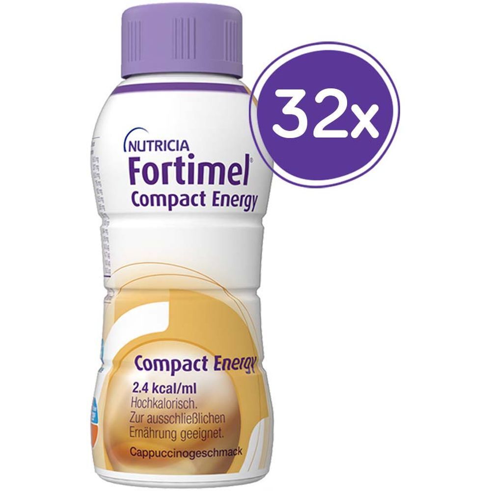 Fortimel Compact Energy Cappuccino 8x4x300 ml Flüssigkeit