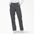 Dickies Women's Eds Signature Tapered Leg Cargo Scrub Pants - Pewter Gray Size L (86106)