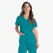 Dickies Women's Eds Essentials V-Neck Scrub Top - Teal Size S (DK615)