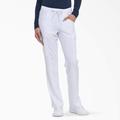 Dickies Women's Eds Essentials Contemporary Fit Scrub Pants - White Size M (DK010)