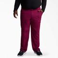 Dickies Men's Dynamix Cargo Scrub Pants - Wine Size XL (DK110)