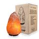 Myga 8-10KG Natural Handcrafted Crystal Rock Wooden Base-Healing Himalayan Salt Lamp with Dimmer Switch and British Standards CE Certified Plug with a 15W Bulb, 15 W, Pink
