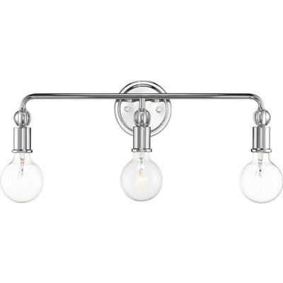 Nuvo Lighting 66563 - 3 Light Polished Nickel with Crystal Accents Vanity (BOUNCE 3 LIGHT VANITY)