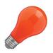 Satco 14988 - 8A19/ORANGE/LED/E26/120V S14988 Colored LED Light Bulb for Party Lighting