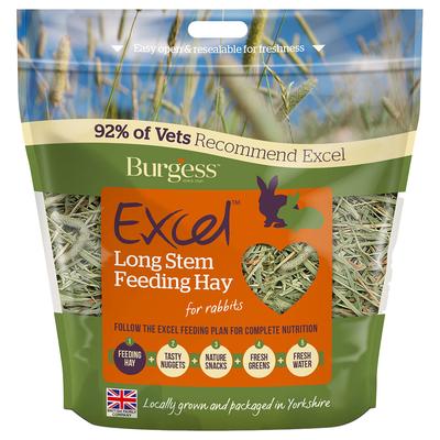 1kg Burgess Excel Long Stem Feeding Hay for Rabbits
