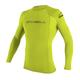 O'Neill Wetsuits Herren Uv Schutz basic skins L/S crew Lime, L