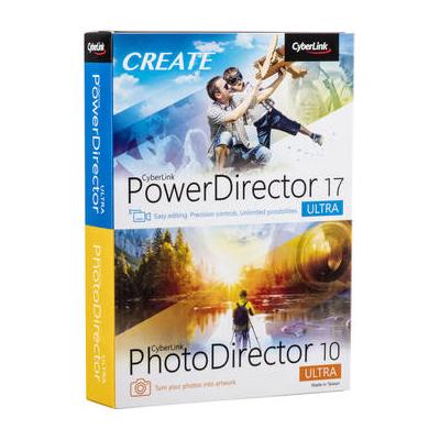 CyberLink PowerDirector 17 Ultra and PhotoDirector 10 Ultra (DVD and Download Code) PNP-E200-RPT0-00