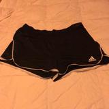 Adidas Shorts | Black Adidas Running Shorts | Color: Black/White | Size: L