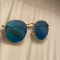 Ray-Ban Accessories | Blue Circle Ray Ban Sunglasses Polarized | Color: Blue | Size: Os