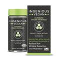 INGENIOUS Vegan Collagen Supplement 90 Capsules Plant-Based Alternative to Marine Collagen High Strength Vegan Capsules Supports Hair & Nail Growth Reduce Lines & Wrinkles
