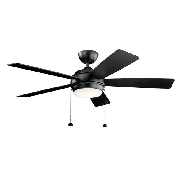 Kichler Lighting Starkk 52 Inch Ceiling Fan with Light Kit - 330174SBK