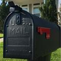 Architectural Mailboxes Admiral Aluminum, Post-Mount Mailbox Aluminum in Black | 11.4 H x 8.7 W x 23.1 D in | Wayfair ADM16BAM