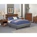 Home by Hollywood Enforce Platform Base Bed Frame Metal in Brown | 14 H x 53 W x 75 D in | Wayfair EPB3440F