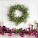 Ophelia & Co. Bright Plum Wild Branch Front Door Summer 24" Polyester & Silk Wreath Silk in Brown/Pink/Red | 24 H x 24 W x 6 D in | Wayfair