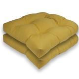 Ebern Designs Sunbrella Outdoor Seat Cushion 16" W x 17" D in Brown | 4 H x 16 W x 17 D in | Wayfair ACC8CD0647EC474E9D4E0DB816E5A179