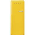 SMEG 50s Style 24" Top Freezer 9.92 cu. ft. Refrigerator in Yellow | 60.24 H x 23.7 W x 30.2 D in | Wayfair FAB28ULYW3