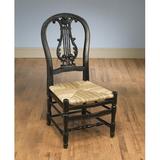 Ophelia & Co. Griswold Queen Anne Back Side Chair Wicker/Rattan in Black | 45 H x 20 W x 21 D in | Wayfair A5C3A33B6ABA4311A3254B3603D0864A