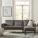 Gray Sectional - Kelly Clarkson Home Shelton 83" Wide Velvet Reversible Sleeper Sofa & Chaise Velvet | 31.5 H x 83 W x 55.5 D in | Wayfair