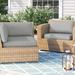 Latitude Run® Larren Outdoor Replacement Cushion Set Acrylic in Gray | 4 H x 26.5 W x 26.5 D in | Wayfair CE46EE13A4A44EF0A7FC1EF4381D83DF