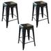 Williston Forge Winthrop Bar & Counter Stool Metal in Black | 24 H x 16 W x 16 D in | Wayfair 29BDBEE885BA4BEAB9439D9A49D6D00C